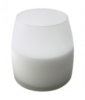 Soft Glow Glass Candle White 45H (6Pcs)