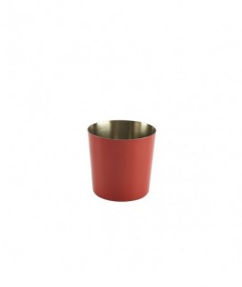 Stainless Steel Serving Cup 8.5 x 8.5cm Red