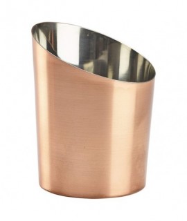 Copper Plated Angled Cone 11.6 x 9.5cm