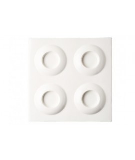 Square tray - 4 compartments - Curry