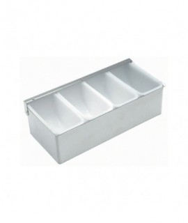 Stainless Steel Dispenser 4 Compartment
