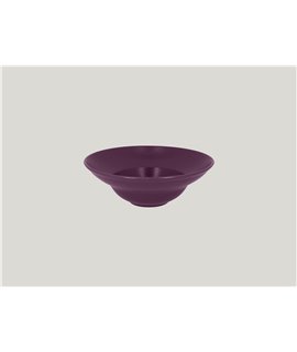 Extra deep round plate - Plum Purple
