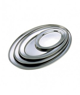 Stainless Steel Oval Flat 9"