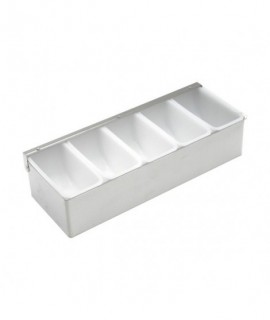 Stainless Steel Dispenser 5 Compartment